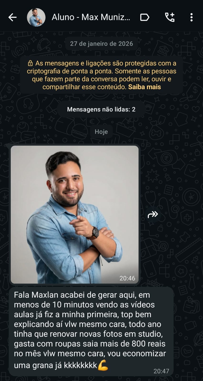 Depoimento aluno 2